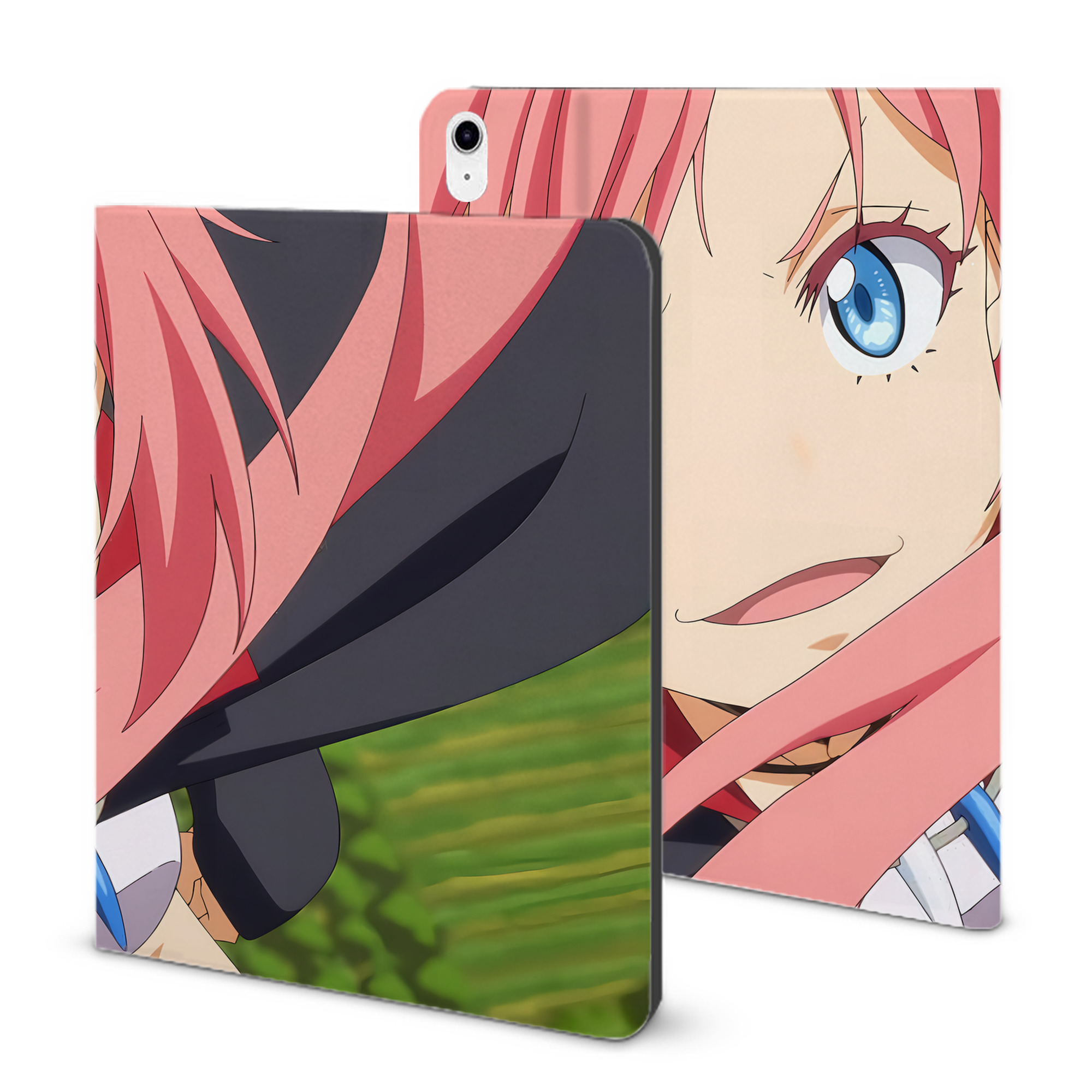 （画像用） 転スラ Regarding Reincarnated to Slime IPad ケース ブック型 PUレザー TPU 耐衝撃 軽量 薄型 ペン収納なし 全面保護 IPad 各モデル対応
